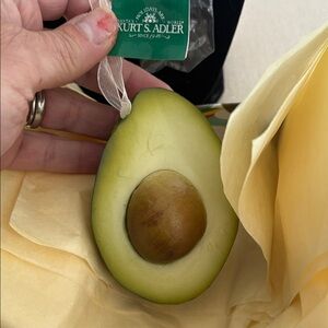 Kurt Adler Green and Brown Avocado Ornament